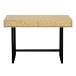 Paris Prix Bureau En Bois 2 Tiroirs "Camden" 110cm Naturel