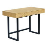 paris prix Bureau en Bois 2 Tiroirs "Camden" 110cm Naturel