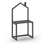 paris prix Bureau Enfant en Bois "Dallas" 150cm Anthracite