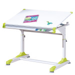 Paris Prix Bureau Enfant Inclinable "Duo" 100cm Rose & Vert