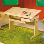 Paris Prix Bureau Enfant Inclinable "School" 109cm Naturel