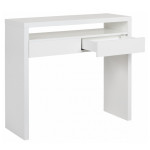 Paris Prix Bureau Extensible 1 Tiroir "Azort" 100cm Blanc