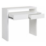 Paris Prix Bureau Extensible 1 Tiroir "Azort" 100cm Blanc