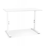 Paris Prix Bureau Hauteur Réglable "Mathew" 140cm Blanc