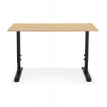 Paris Prix Bureau Hauteur Réglable "Mathew" 140cm Noir & Naturel