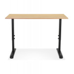 Paris Prix Bureau Hauteur Réglable "Mathew" 140cm Noir & Naturel