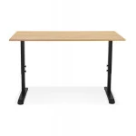 Paris Prix Bureau Hauteur Réglable "Mathew" 160cm Noir & Naturel