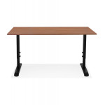Paris Prix Bureau Hauteur Réglable "Mathew" 160cm Noir & Noyer