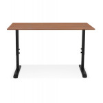 Paris Prix Bureau Hauteur Réglable "Mathew" 160cm Noir & Noyer