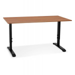 paris prix Bureau Hauteur Réglable "Mathew" 160cm Noir & Noyer