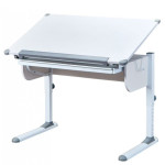 Paris Prix Bureau Inclinable 1 Tiroir "Evan" 110cm Blanc