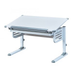 Paris Prix Bureau Inclinable 1 Tiroir "Ulrik" 110cm Blanc