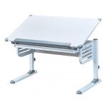 Paris Prix Bureau Inclinable 1 Tiroir "Ulrik" 110cm Blanc