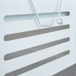 Paris Prix Bureau Inclinable 1 Tiroir "Ulrik" 110cm Blanc