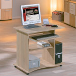 Paris Prix Bureau Informatique à Roulettes "Tao" 80cm Chêne