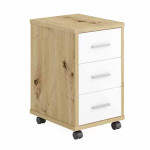 Paris Prix Caisson De Bureau 3 Tiroirs "Dylda" 58cm Chêne