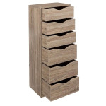 Paris Prix Caisson De Bureau "6 Tiroirs" 100cm Naturel