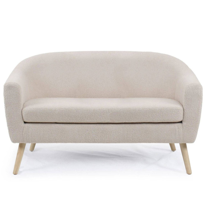 Paris Prix Canapé 2 Places Bouclette "German" 129cm Beige