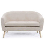 paris prix Canapé 2 Places Bouclette "German" 129cm Beige