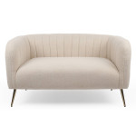 paris prix Canapé 2 Places Bouclette "Reuben" 128cm Beige