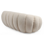 Paris Prix Canapé 2 Places Coquillage Bouclette "Galen" 148cm Beige