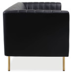 Paris Prix Canapé 2 Places Design "Taylor" 150cm Noir