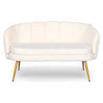 Paris Prix Canapé 2 Places En Bouclette "Dabren" 138cm Beige