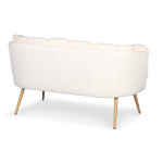 Paris Prix Canapé 2 Places En Bouclette "Dabren" 138cm Beige