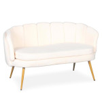 paris prix Canapé 2 Places en Bouclette "Dabren" 138cm Beige
