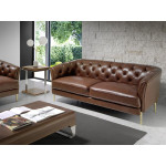 Paris Prix Canapé 2 Places En Cuir "Chester" 176cm Cognac