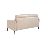 Paris Prix Canapé 2 Places En Cuir "Elmo" 152cm Taupe