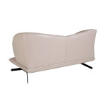 Paris Prix Canapé 2 Places En Cuir "Elvin" 175cm Taupe