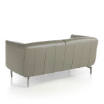 Paris Prix Canapé 2 Places En Cuir "Hygaz" 175cm Gris