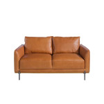 Paris Prix Canapé 2 Places En Cuir "Ivan" 164cm Marron