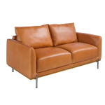 paris prix Canapé 2 Places en Cuir "Ivan" 164cm Marron