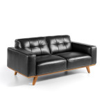 paris prix Canapé 2 Places en Cuir "Jorez" 181cm Noir