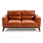Paris Prix Canapé 2 Places En Cuir "Quizas" 159cm Marron