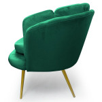 Paris Prix Canapé 2 Places En Velours "Dabren" 138cm Vert