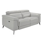 paris prix Canapé 2 Places Relax Cuir "Gerry" 170cm Gris