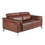 paris prix Canapé 2 Places Relax Cuir "Gerry" 170cm Marron