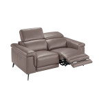 Paris Prix Canapé 2 Places Relax Cuir "Gerry" 170cm Taupe