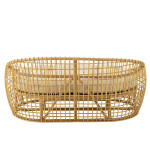 Paris Prix Canapé 2 Places Rotin & Coussin "Lise" 137cm Naturel