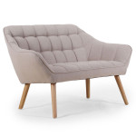 paris prix Canapé 2 Places Scandinave "Taone" 128cm Beige