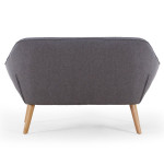 Paris Prix Canapé 2 Places Scandinave "Taone" 128cm Gris