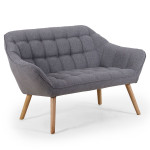 paris prix Canapé 2 Places Scandinave "Taone" 128cm Gris