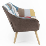 Paris Prix Canapé 2 Places Scandinave "Taone" 128cm Multicolore