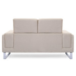 Paris Prix Canapé 2 Places Tissu "Ezekiel" 158cm Beige