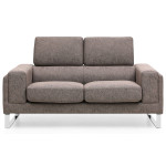Paris Prix Canapé 2 Places Tissu "Ezekiel" 158cm Taupe