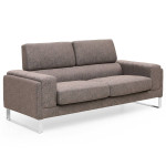 paris prix Canapé 2 Places Tissu "Ezekiel" 158cm Taupe