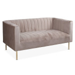paris prix Canapé 2 Places Velours "Taylor" 150cm Taupe